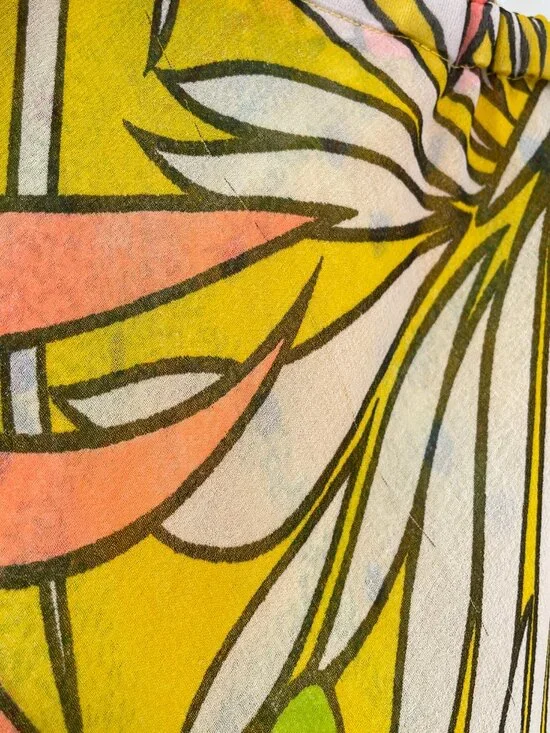 Sacred Threads Reversible 2-Piece Set Yellow Tropical Boho Skirt M/L - Picture 10 of 11